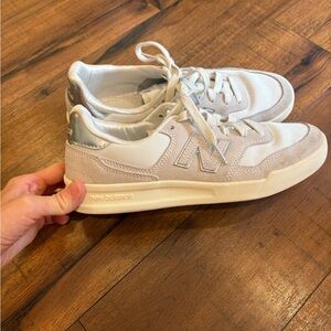 New Balance Nimbus Cloud Mesh & Suede Sneakers Gray White womens 9